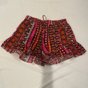 Scotch and Soda printed flare shorts